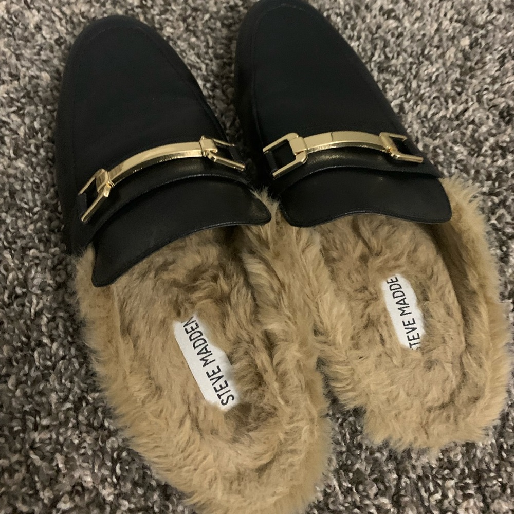SM KANDI BLACK LEATHER Mule